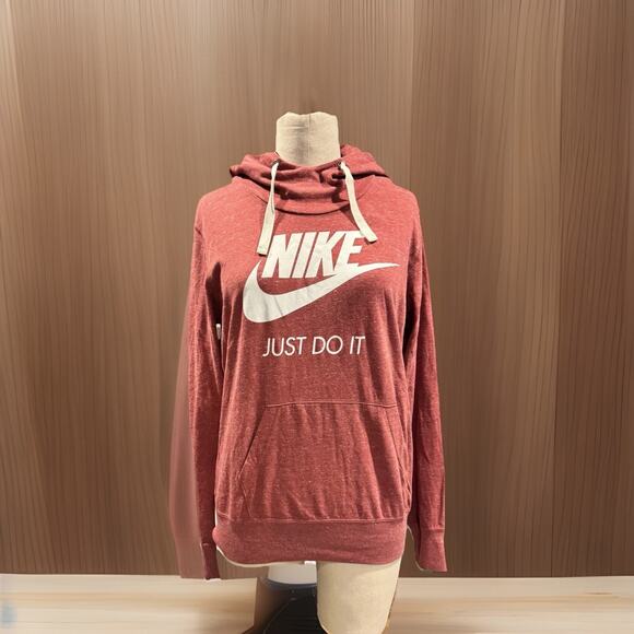 Nike Tops - Nike Women’s Pull Over Hoodie Heather Red Size Large